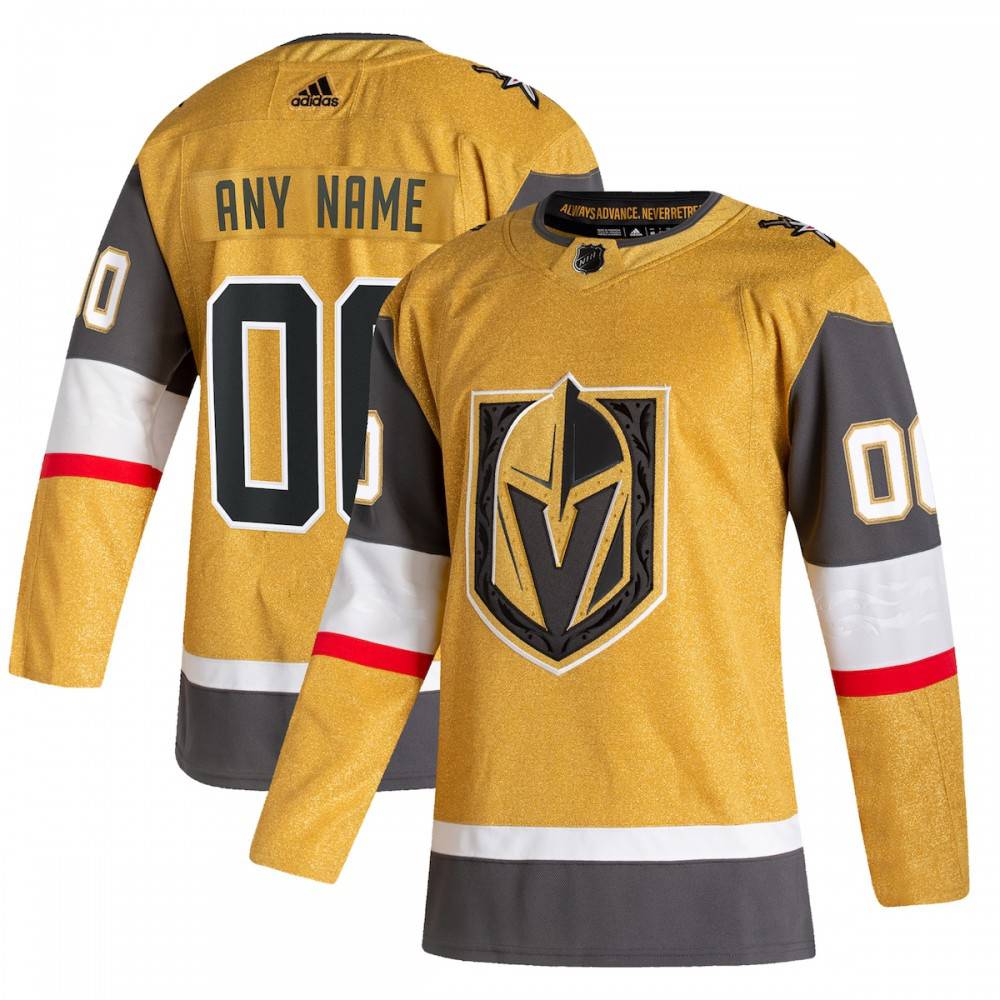 Vegas Golden Knights adidas 2020/21 Alternate Authentic Custom Jersey - Gold-Pro Kit Vault | Brand New 26/27 Sports Jerseys